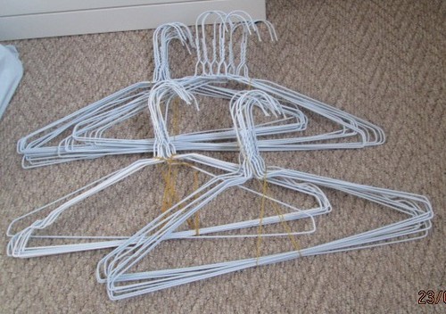 White metal wire - white,