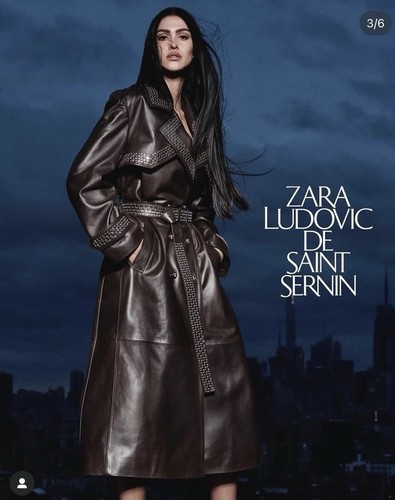 Zara leather studded - leather, trench