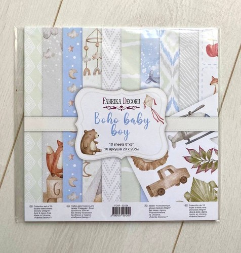 Boho baby boy scrapbooking - boho,