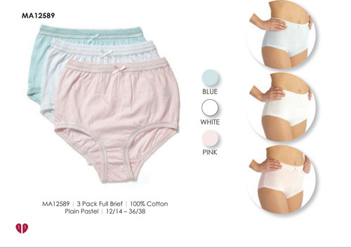 Ladies full briefs - ladies, cotton