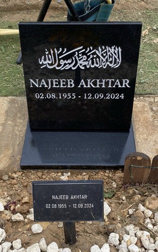 Muslim granite memorial grave - memorial,