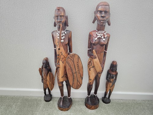 Hand carved african wooden - african,