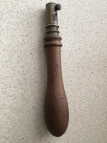 Vintage brass and wood pad - vintage,