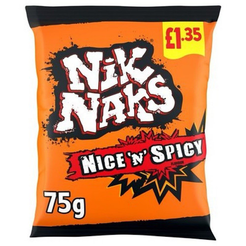Nik naks crisps nice spicy - nik,