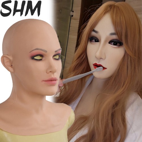 Realistic silicone female mask - realistic,