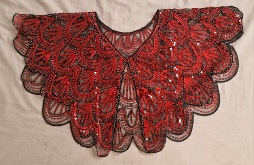 Red evening cape - evening, women