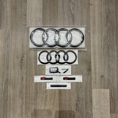 Audi gloss black badge set - ,
