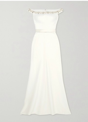 Jenny packham off the - packham, off-the-shoulder