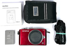 Olympus PEN E-PL3 Digital Camera Body in Red **2453 shots** #4567