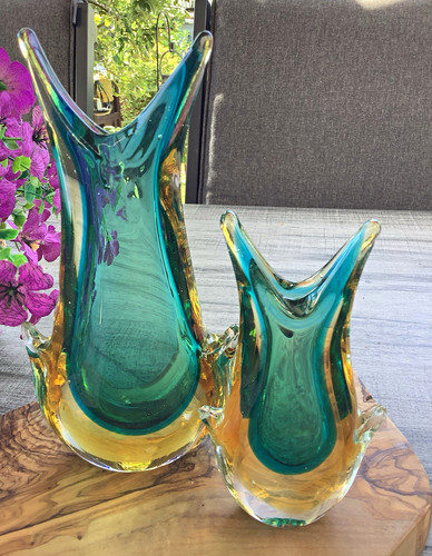 Pair vintage italian murano - vintage,