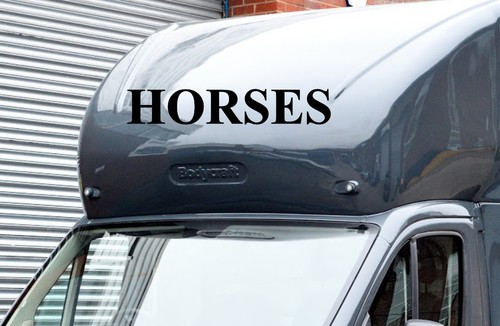 Horse box lettering - box,