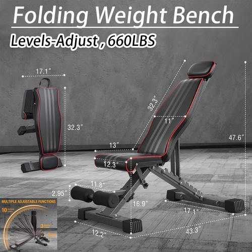 Weight bench adjustable - bench,