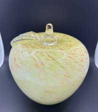 Large Vintage Glass Apple