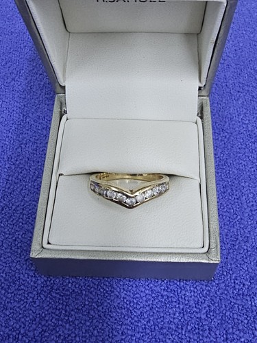 9ct gold wishbone ring - 9ct,