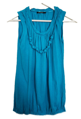 Vibrant blue top - , sleeveless