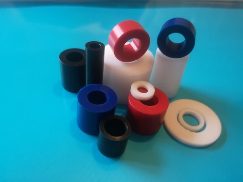 Black acetal standoff plastic - black,