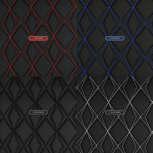 Vinyl grain quilted faux - vinyl,