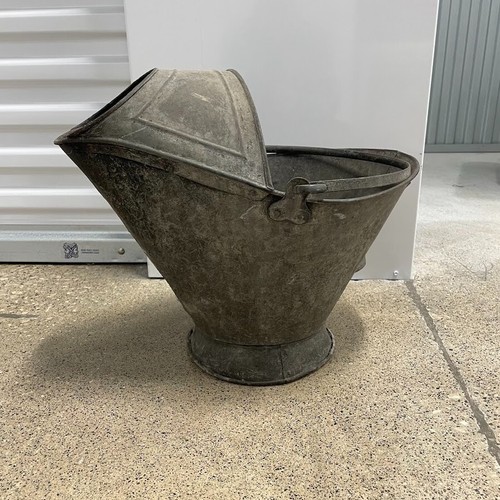 Vintage galvanized coal - galvanized,