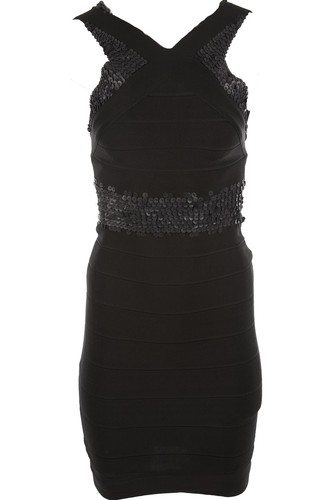 Herve leger black bandage mini - leger,