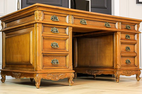 Large antique solid mahogany - antique,