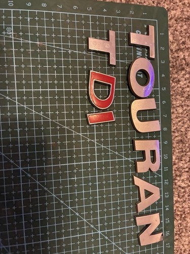 Touran tdi tailgate badge - tdi,