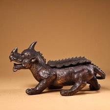 Old Rare pure bronze unicorn