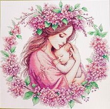 Maternal Love 14 Count Cross Stitch Kit - Aida Size 42 x 42cm