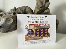 Wedding Scratch Card Lottery