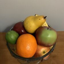 Lot of 11 -  Realistic Fake Plastic Fruit Apples, Limes, Orange, Pear, Banana
