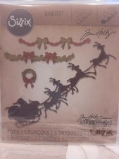 Sizzix Tim Holtz Alterations Thinlits ~ Village Christmastime #662424