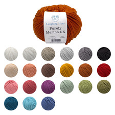 Purely Merino DK Yarn Double Knit 100% Superwash Fine Knitting Crochet Wool 50g