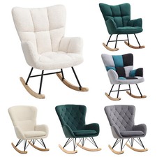 Fabric Rocking Chair Armchair