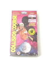 WCW STARRCADE 1990 COLLISION COURSE VHS WRESTLING VIDEO TAPE COVER HAS DAMAGE