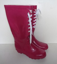 Ladies New Pink Wellies Womens Festival Waterpoof Wellington Boots UK Size 5