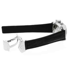 TAG Heuer Monza Black Leather Strap CR5110 CR5111 FC6175 Model New Genuine