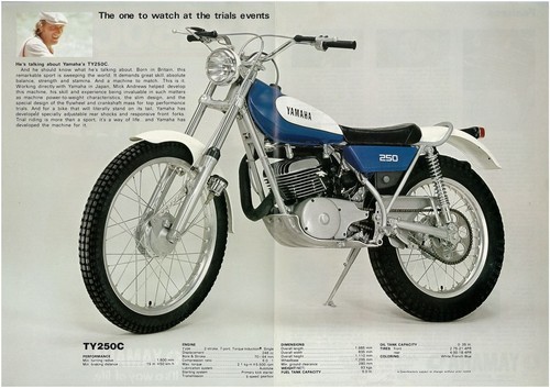 Yamaha brochure ty250 1976 - yamaha,