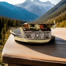 Women's Ring 65 (20,7 MM Ø) 585/14k Gold 0,05 CT Diamant