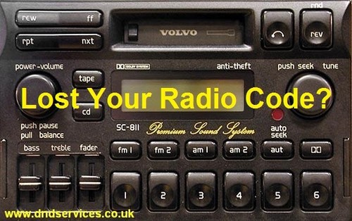 Volvo radio code decode unlock - volvo,