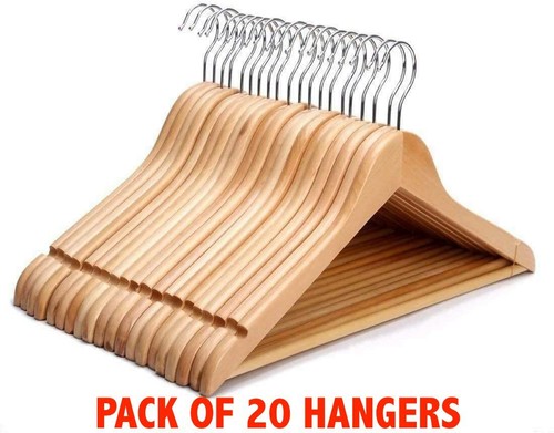 Wooden coat hangers suit - wooden,
