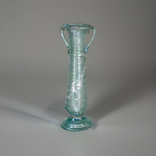 Roman green glass - green, balsamarium