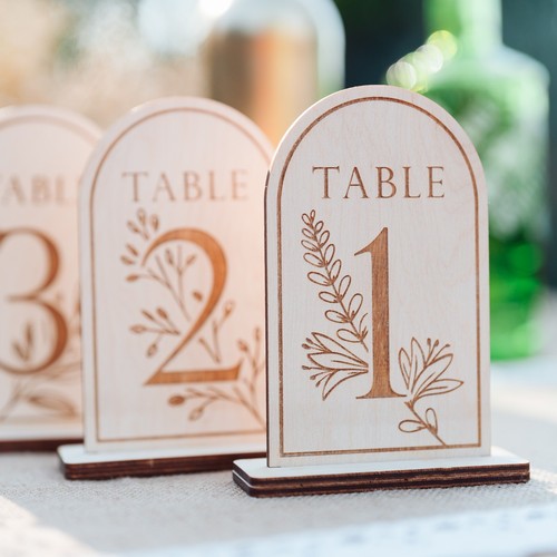Wedding table place numbers - wedding,