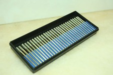 30 x Diamond coated 3mm CYLINDRICAL rotary burrs mount point chainsaw sharpener