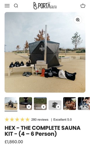Portable wood fired sauna - portable,