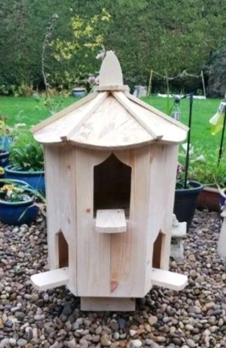 Dovecote bird house six sided - house,