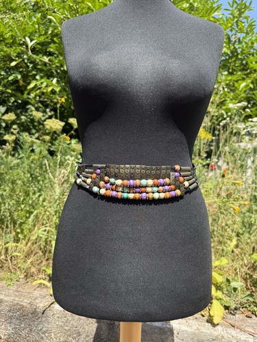 Vintage free size - 6-14, beaded