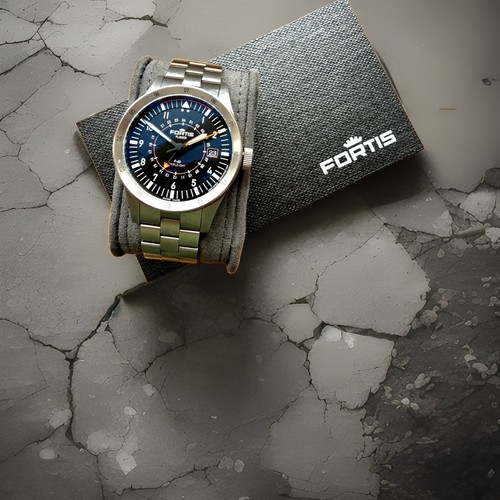 Fortis flieger triple gmt - f-43, triple-gmt