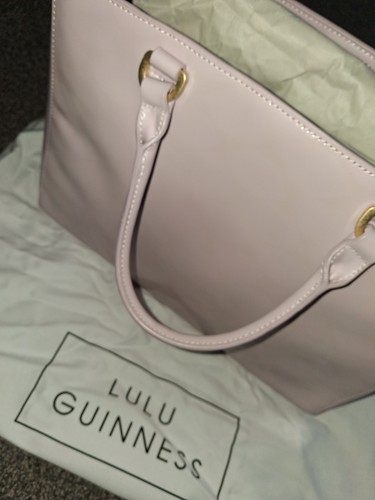 Pale pink polished leather - pink,