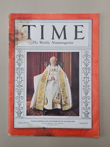 1937 time magazine - may, 24th