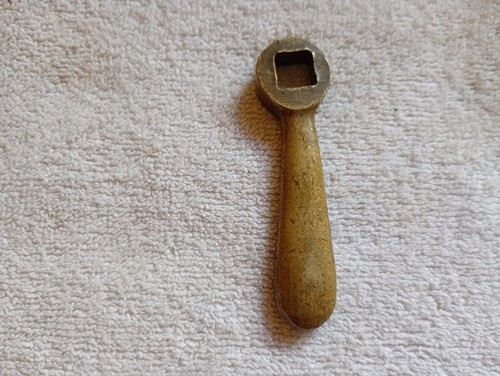Antique brass valve - antique, key