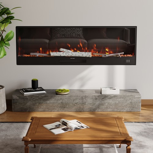 Electric fireplace suite - suite, media